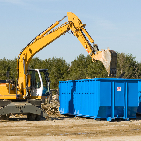 is there a minimum or maximum amount of waste i can put in a residential dumpster in Brownfields